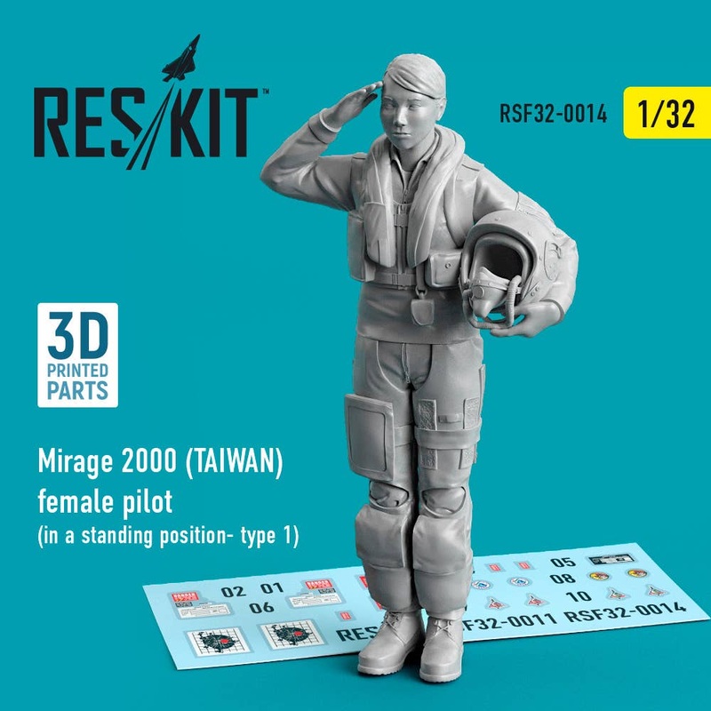 1/32 Mirage 2000 (TAIWAN) female pilot (in a standing position (type 1)