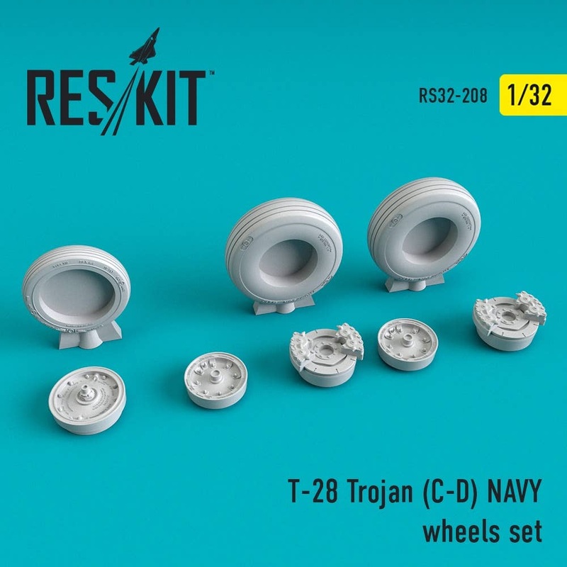 1/32 T-28 Trojan (C-D) Navy Wheels Set