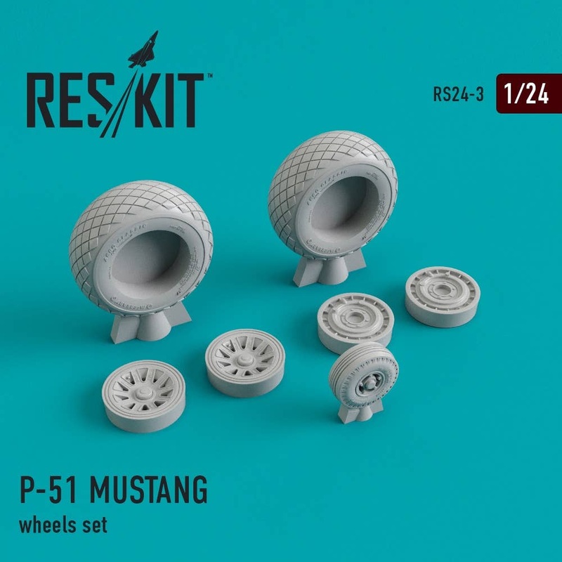 1/24 North American P-51 Mustang Wheels Set