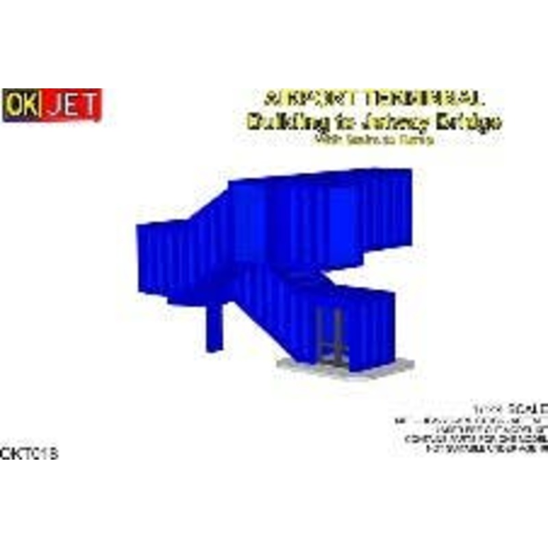1/144 Boarding Bridge w/Stairs Leading From The Airport Terminal Building To The Jetway
