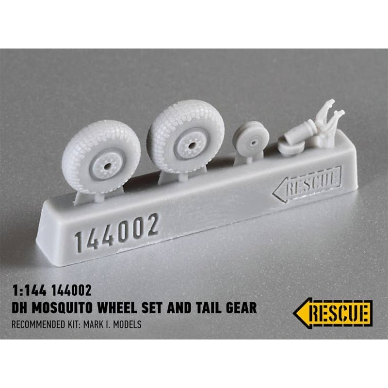 1/144 DH Mosquito Wheel Set and Tail Gear (for MARK I. Models)