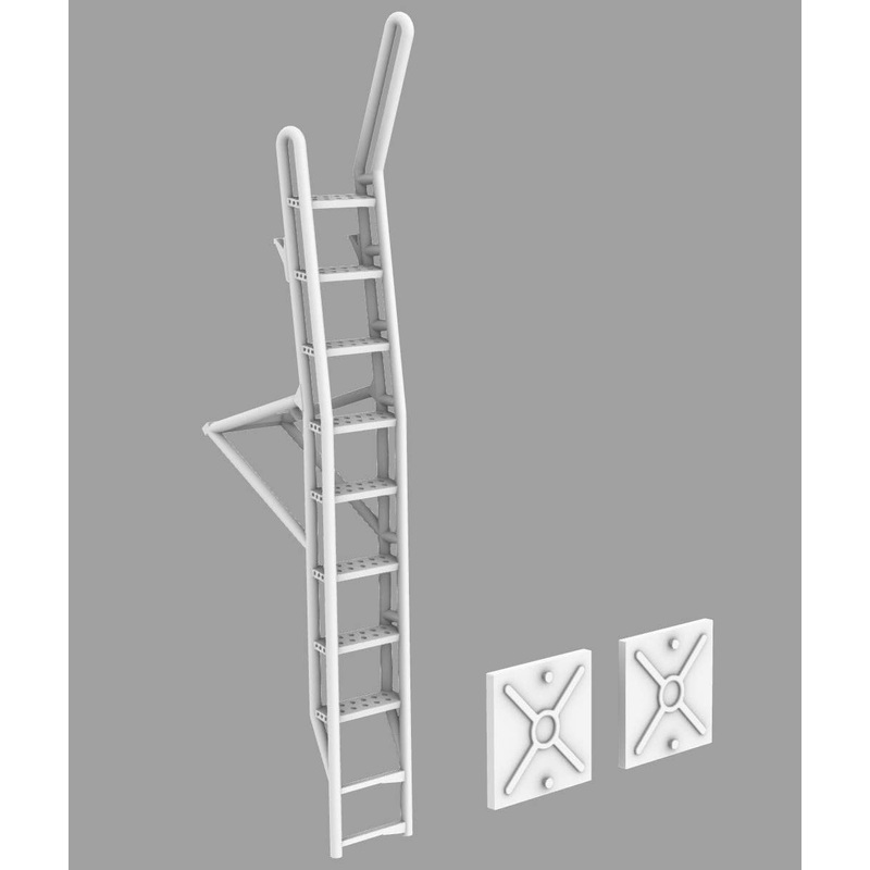1/144 Su-27 boarding ladder with FOD covers, for Trumpeter