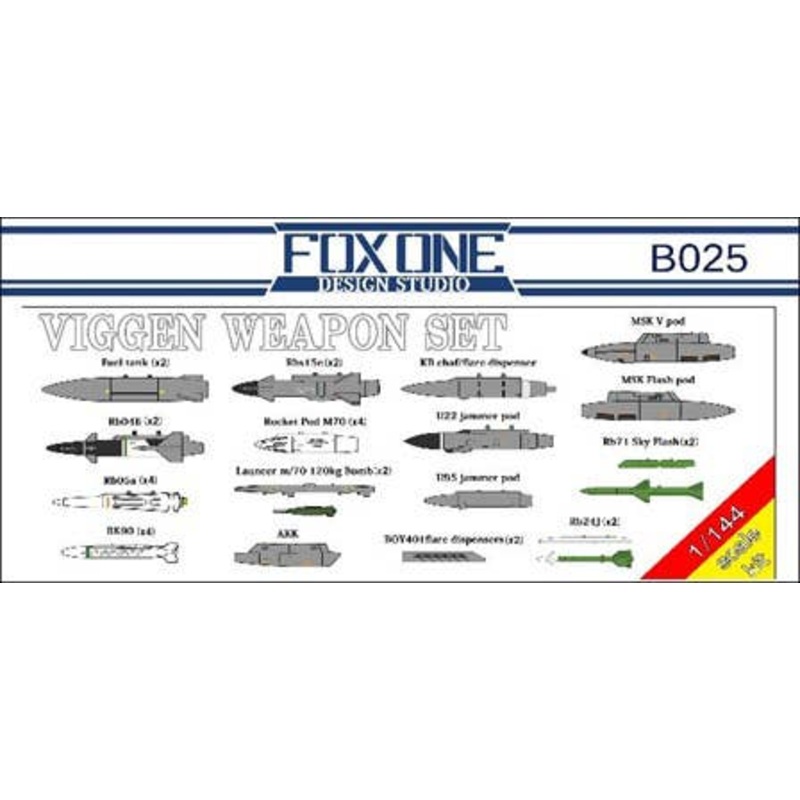 1/144 Viggen Weapon Set