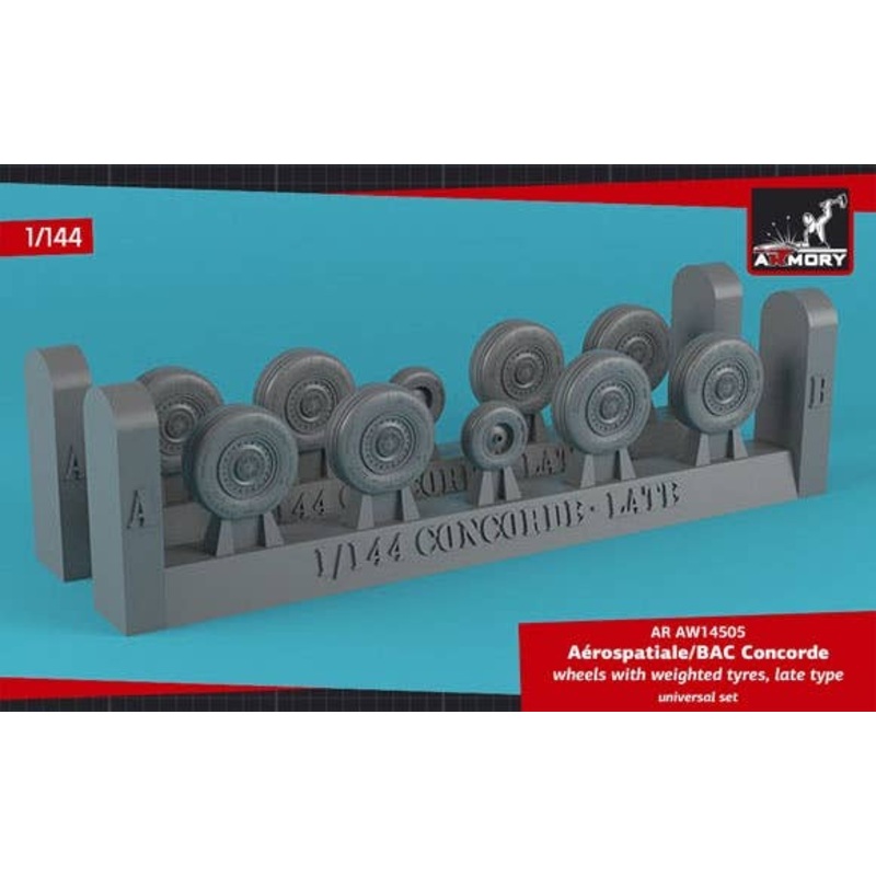 1/144 Concorde Wheels w/Weighted Tires, Late