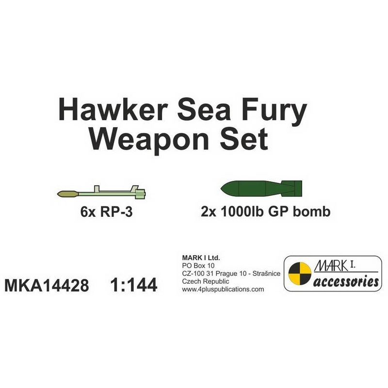 1/144 Sea Fury Weapon Set , for Mark I