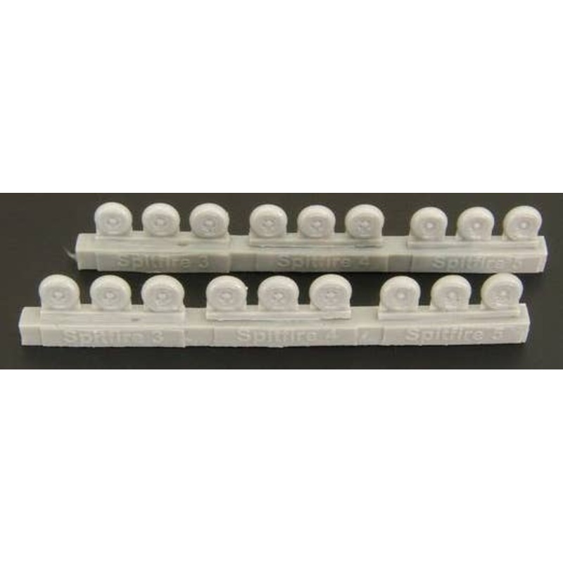 1/144 Spitfire Wheels Set (3 Types of Tires and Spokes)