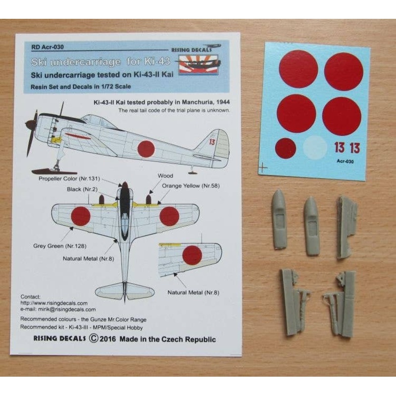 1/72 Ki-43-II Kai Hayabusa Ski Undercarriage