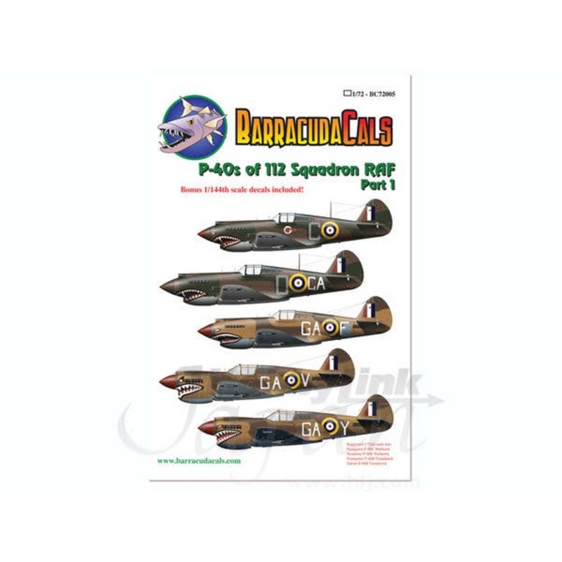 1/72 P-40s of 112 Squadron RAF Part 1