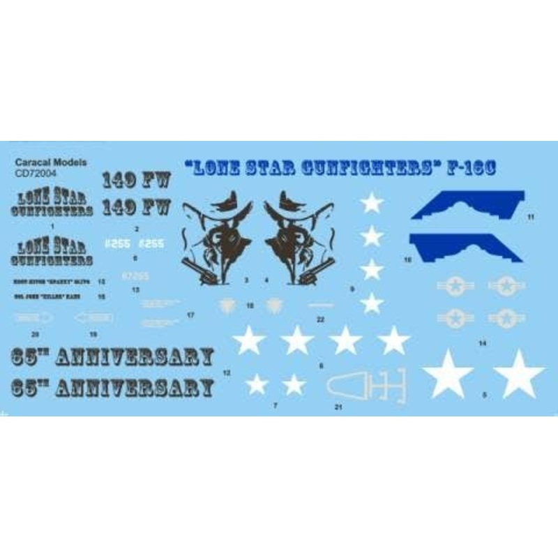 1/72 Texas ANG 149th FW "Lone Star Gunfighters" F-16C