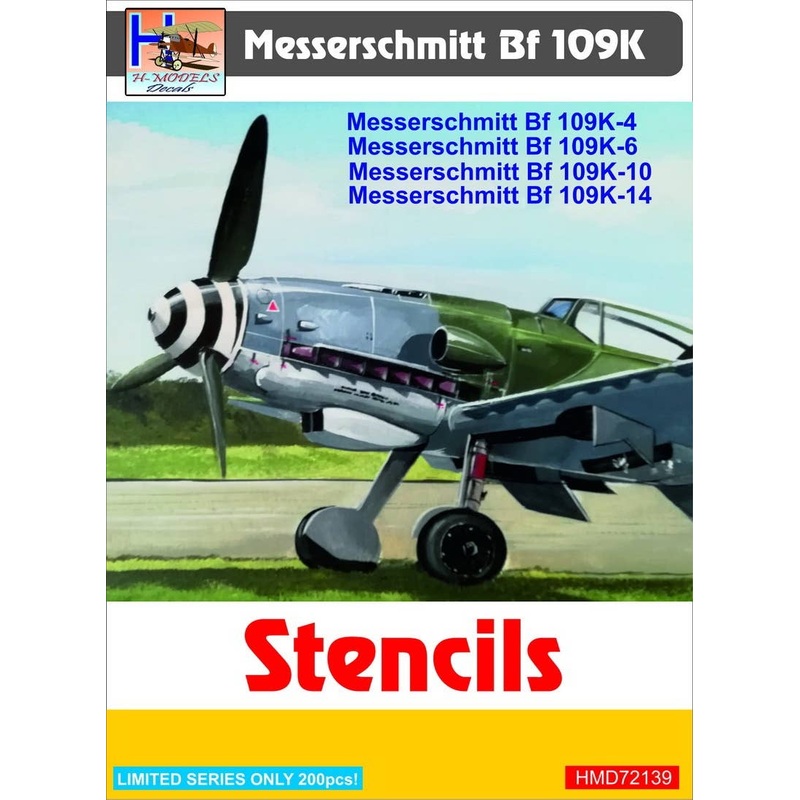1/72 Bf 109K-4/6/10/14 Stencils