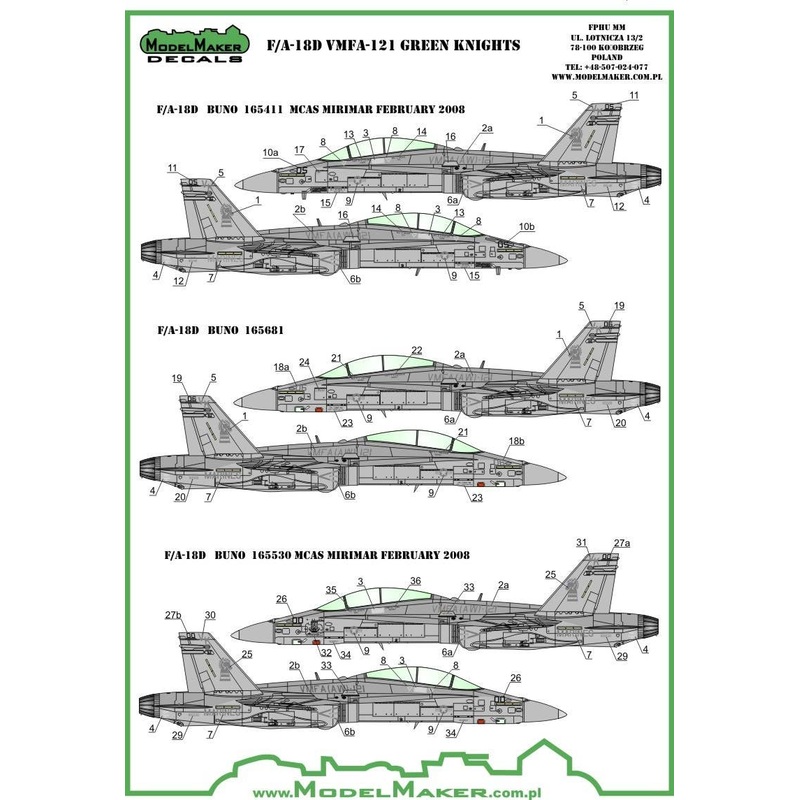 1/72 F/A-18D ATARS VMFA-225 w/Resin Conversion Parts