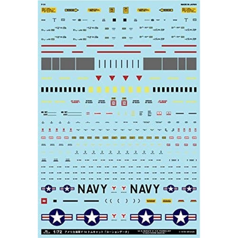 1/72 U.S. Navy F-14 Tomcat "Caution Data"