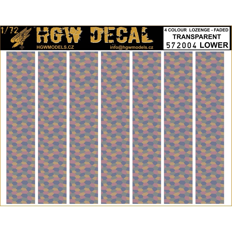 1/72 4-Color Lozenge Lower Transparent