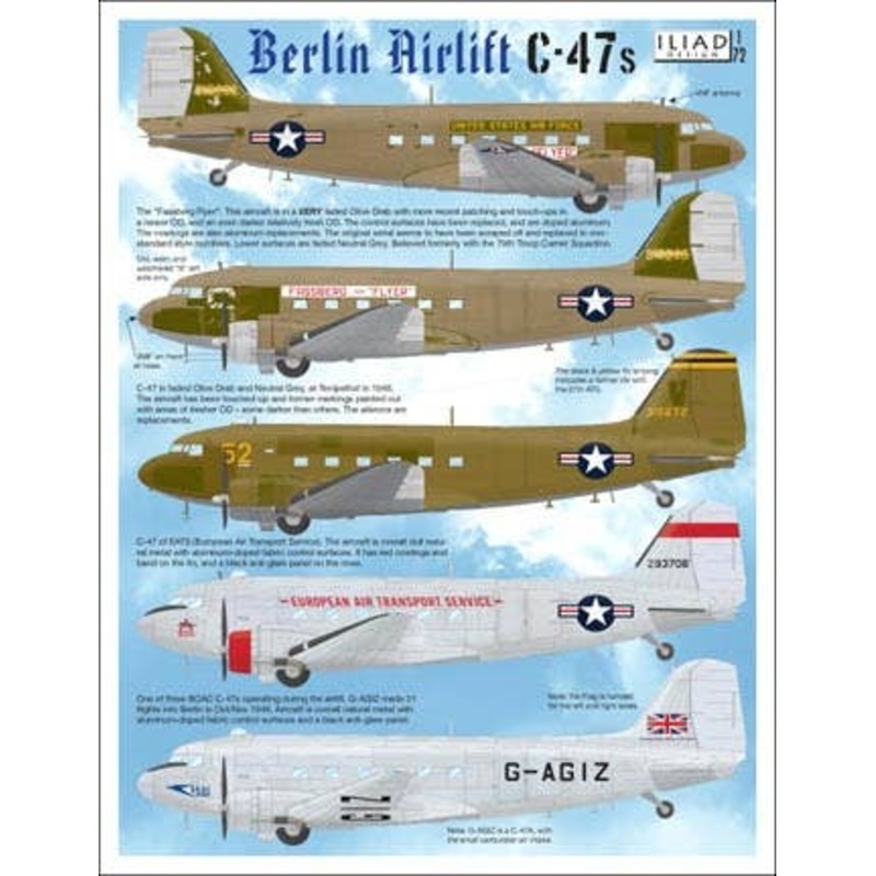 1/72 Berlin Airlift C-47s