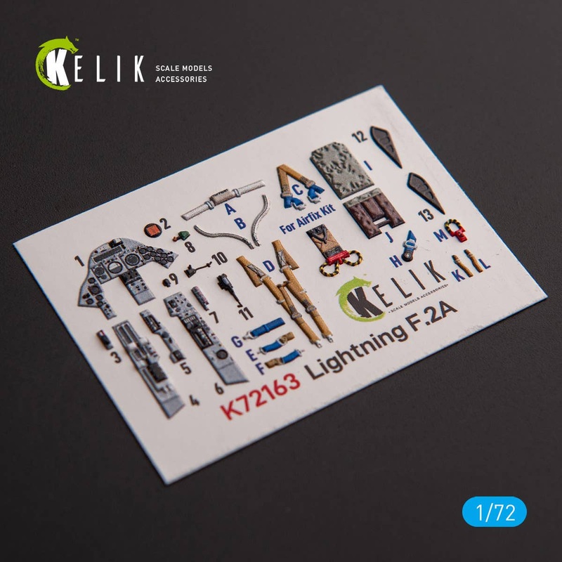 1/72 F.2A Lighting - interior 3D decals for Airfix kit