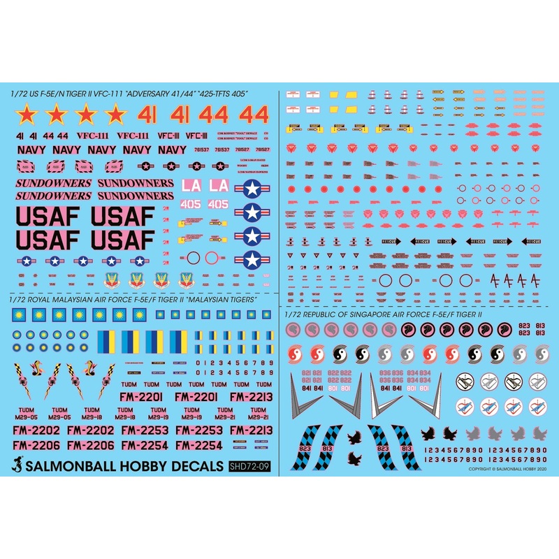 US F-5E/n Tiger II VFC -111 "Adversary 41/44" "425-TFTS 504"