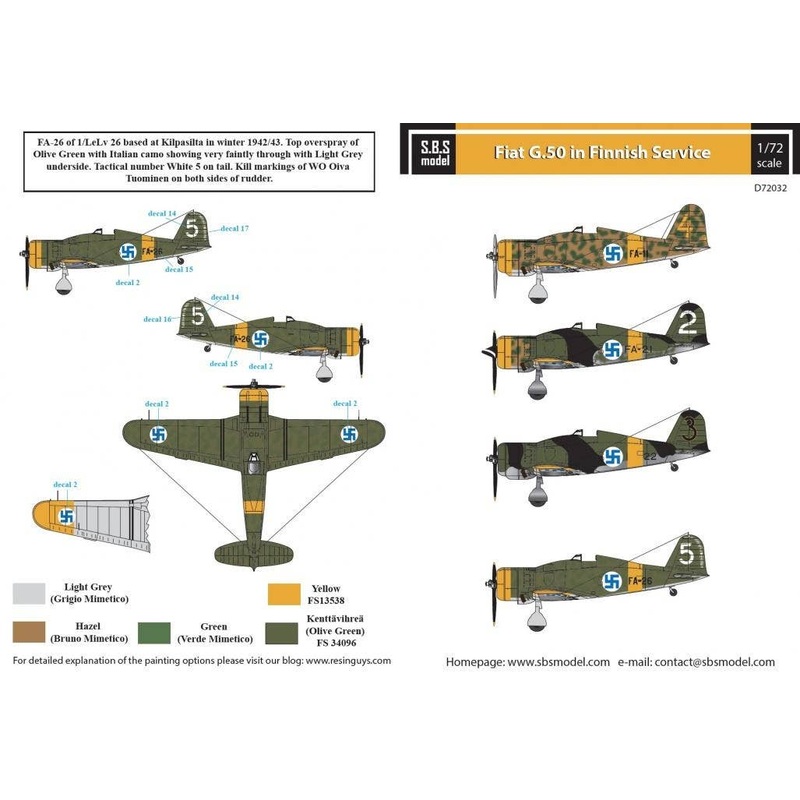 1/72 Fiat G.50 Freccia in Finnish Service
