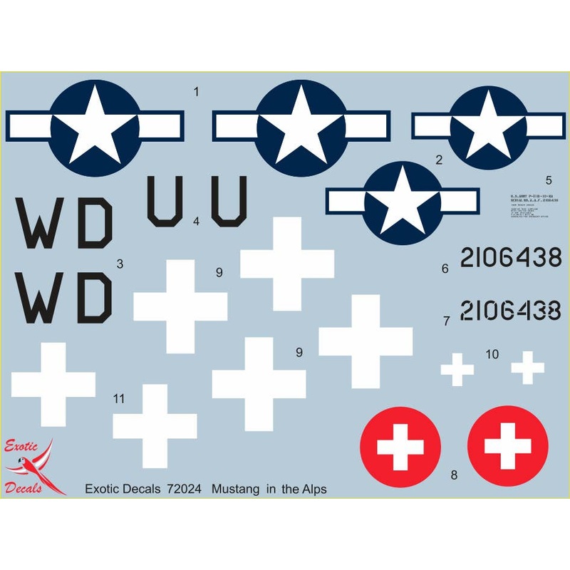 1/72 Mustang in the Alps P-51B-10-NA (42-106438) Tested by Swiss Air Force