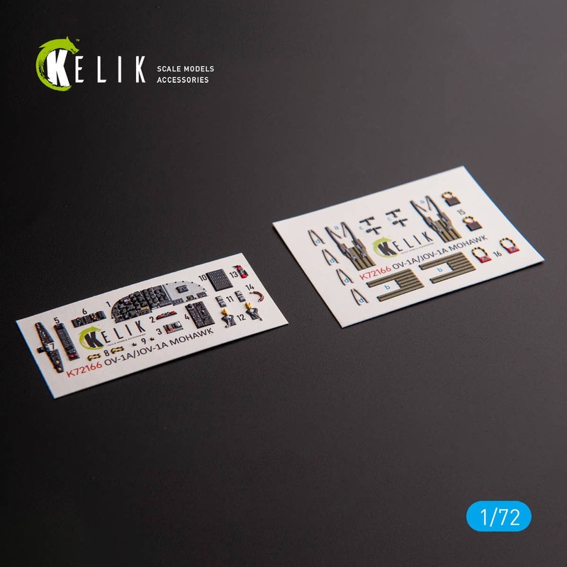 1/72 OV-1A/JOV-1A MOHAWK - interior 3D decals for ClearProp kit