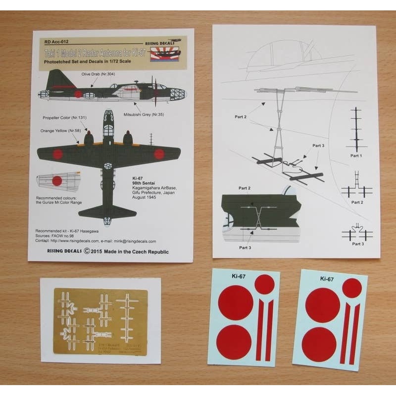 1/72 Taki 1 model II Radar Antenna for Ki-67