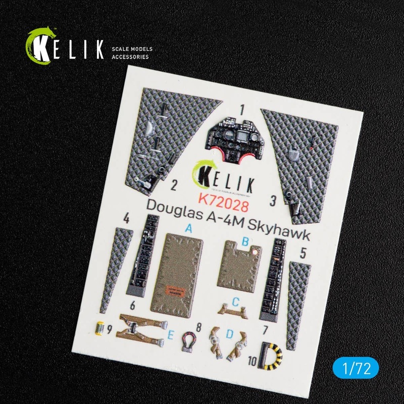 1/72 A-4M Skyhawk Interior 3D Decals for Fujimi/Hobby 2000 Kit