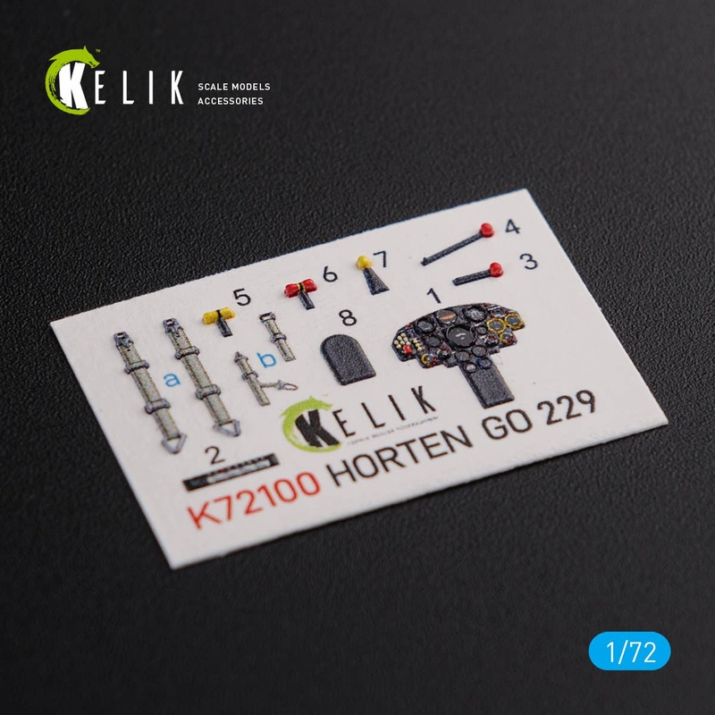 1/72 Horten Go 229 interior 3D decals for Revell kit