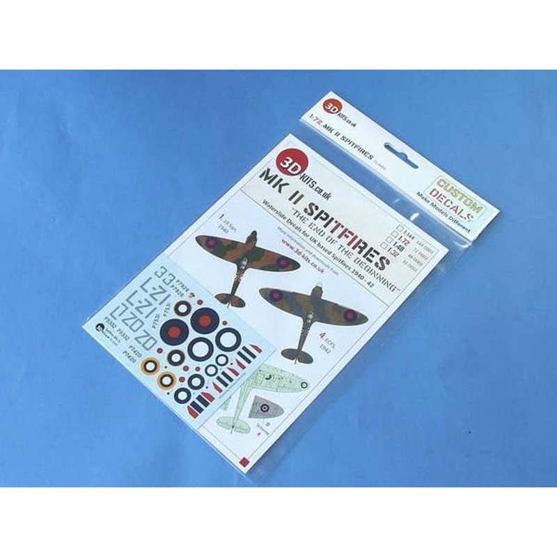1/72 Mk II Spitfires UK Based 1940-42 Decals