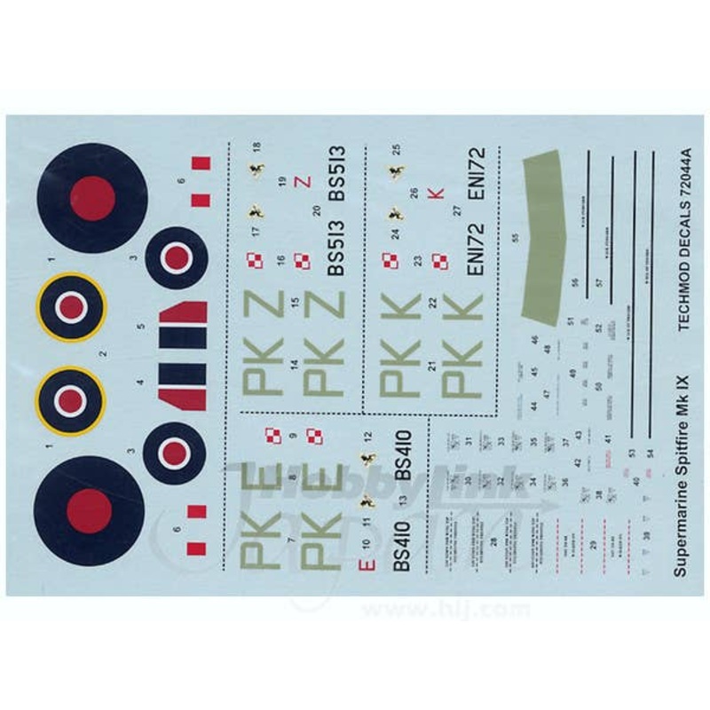 1/72 Spitfire Mk.IX Francis Gabreski w/Canopy Mask