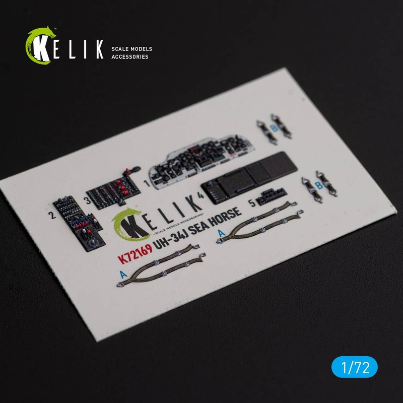 1/72 UH-34J SEA HORSE - interior 3D decals for Italeri kit