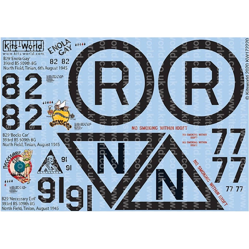 1/72 WW.II US Forces B-29 Superfortress Decal Set 2