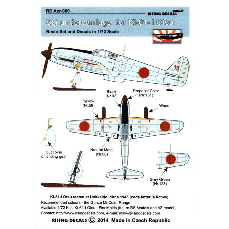 1/72 61-I Ski Landing Gear (with Decals)