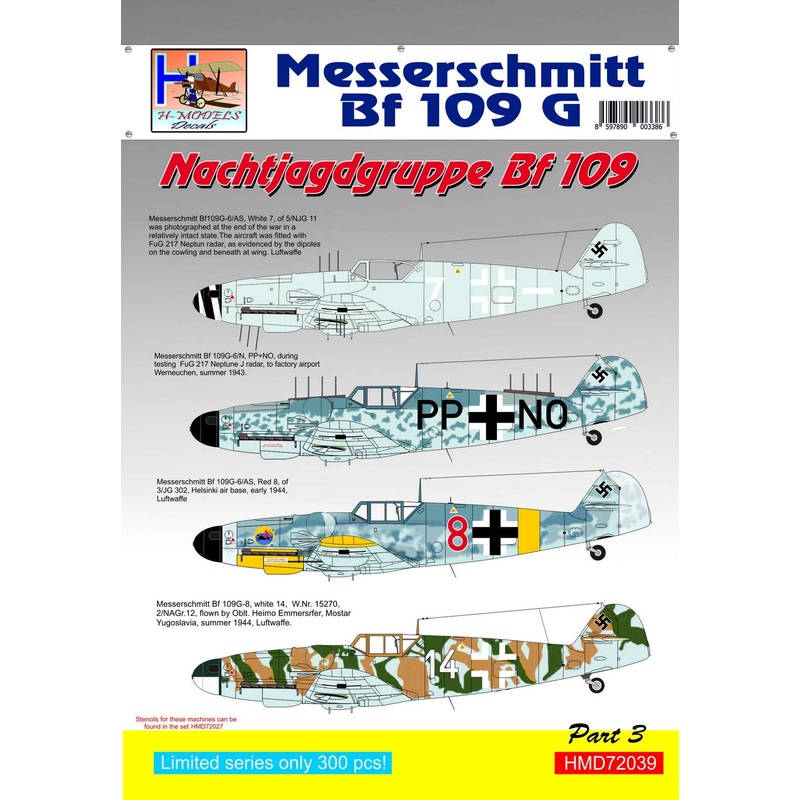 1/72 Bf 109G NJGr Bf 109, Pt.3