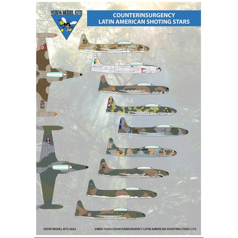 1/72 Latin American Counter-Insurgency Shooting Stars (T-33)