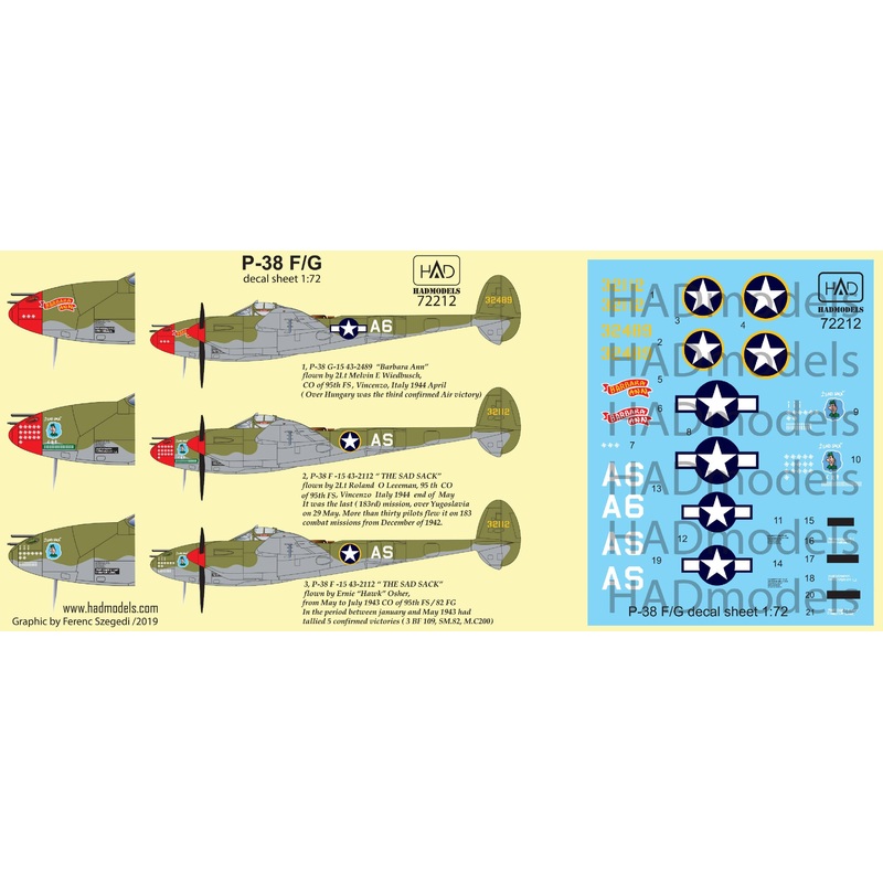 1/72 P-38F/G Above Europe