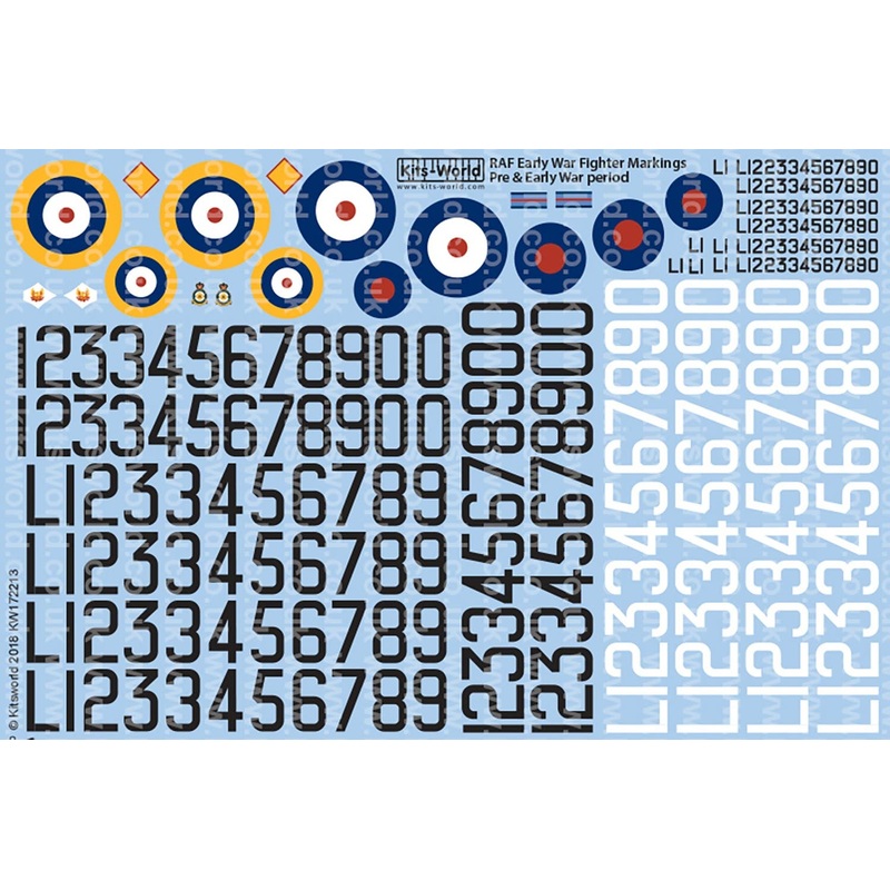 1/72 Pre & Early WWII Serial and Cocarde Markings 1938-1940.