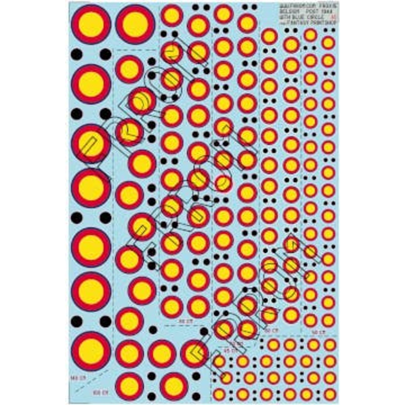 1/72 Belgium Roundels post 1944 A5