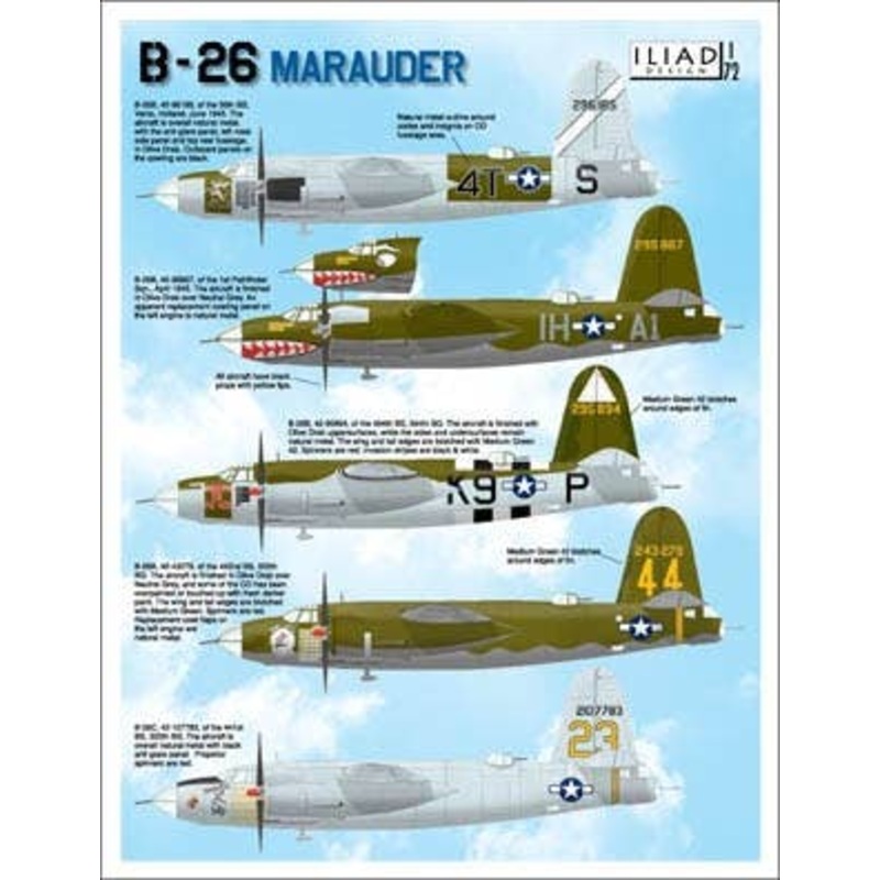 1/72 Colorful B-26s