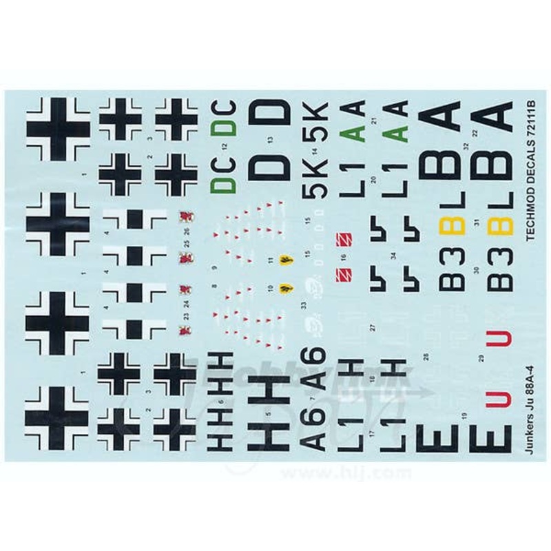 1/72 Junkers Ju88A-4/5 Decals