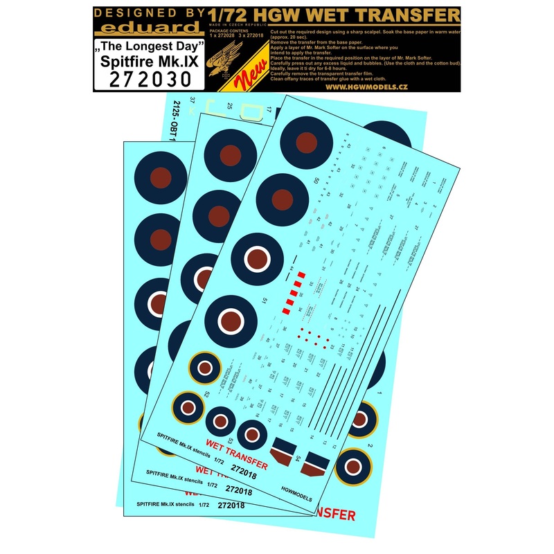 1/72 Spitfire Mk.IX Markings + Stencils