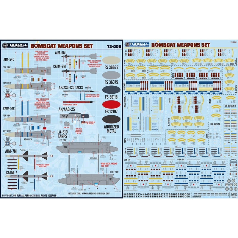 1/72 F-14 Bombcat Weapons Set