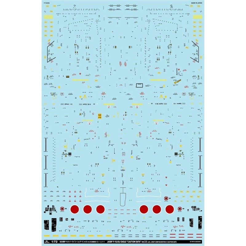 1/72 JASDF F-15J/DJ Eagle Caution Data Ver.3.0 with MSIP Configuration II Aircraft