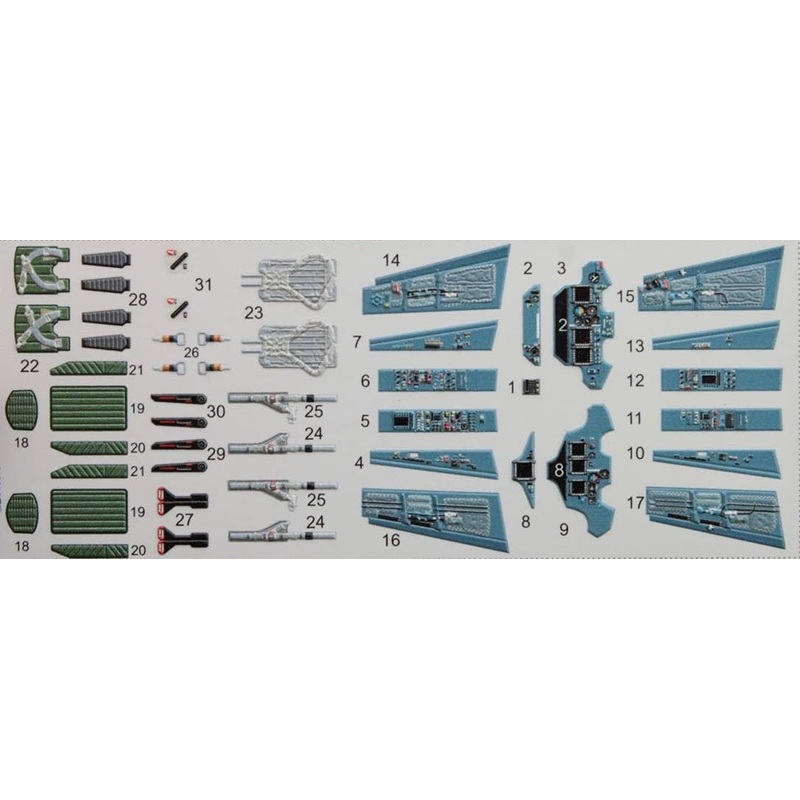 1/72 Su-30SM 3D-Printed & Coloured Interior On Decal Paper (for Zvezda kit)