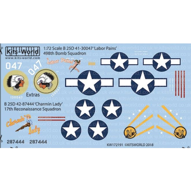 1/72 B-25C North American B-25 Mitchell Labor Pains & Charmin Lady