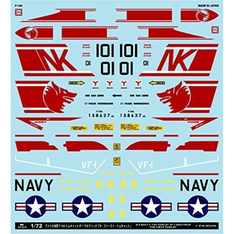 1/72 F-14A VF-1 Wolfpack "The First Tomcat"