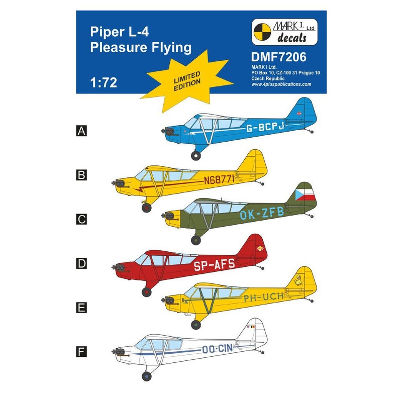 1/72 Piper L-4 'Pleasure Flying', for KPM