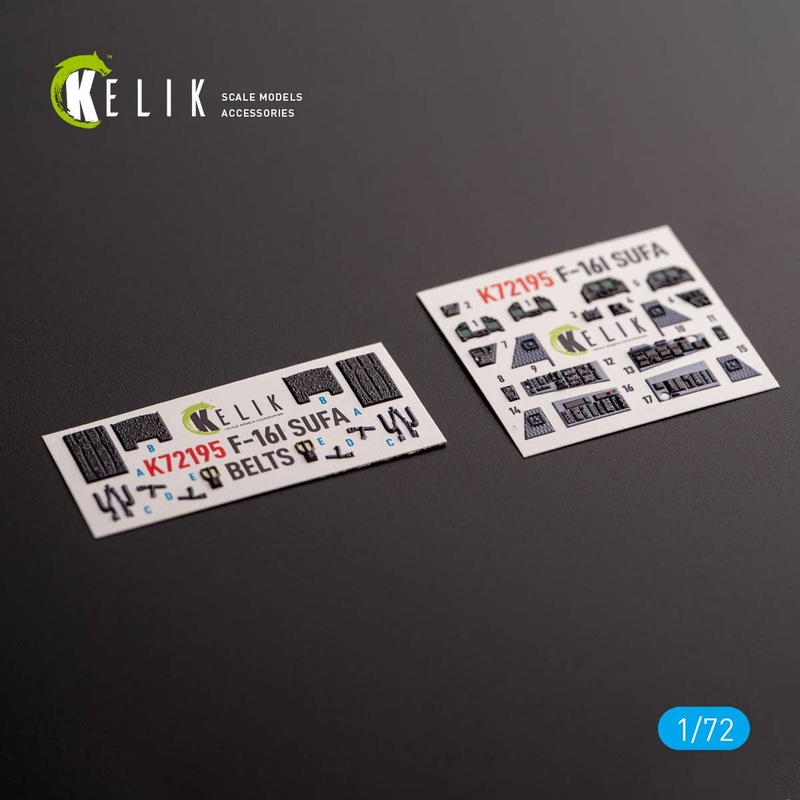 1/72 F-16I - interior 3D decals for Hasegawa kit (for. Hasegawa)