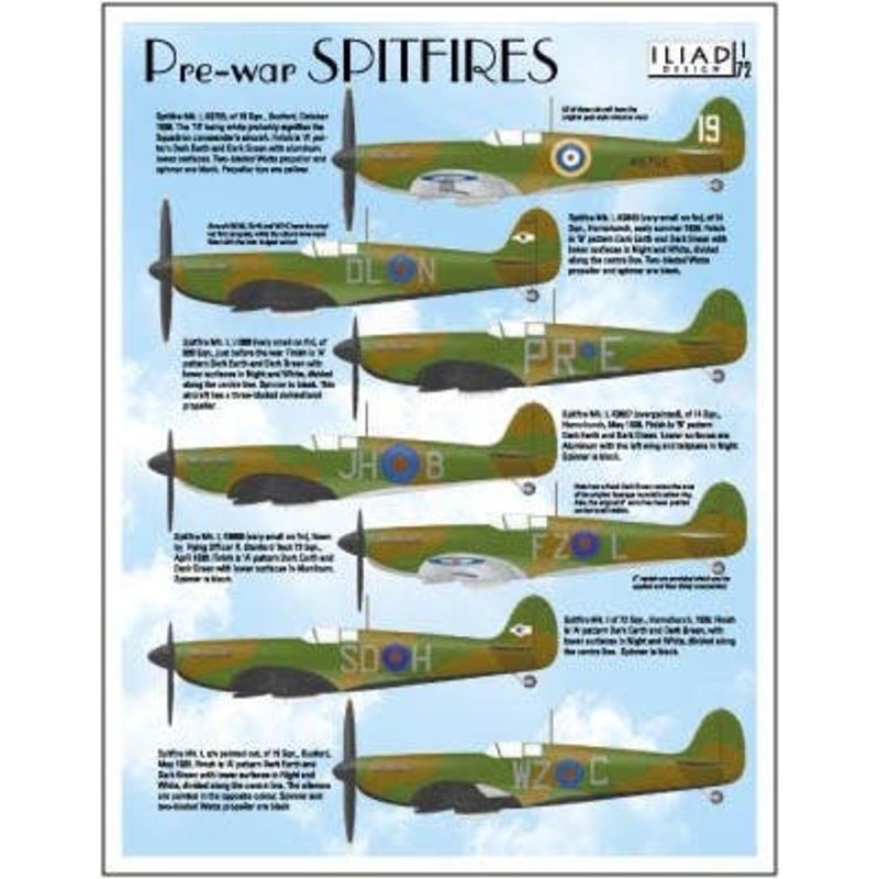 1/72 Pre-War Spitfires