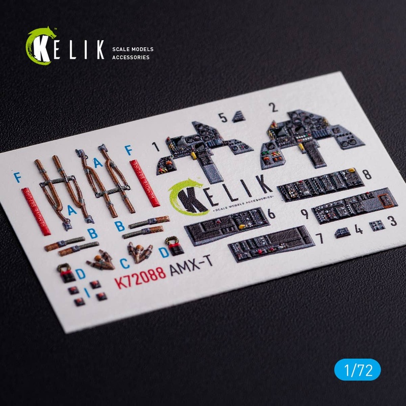 1/72 AMX-T interior 3D decals for Italeri Kit