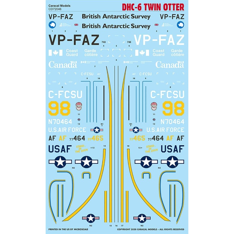 1/72 DHC-6 Rwin Other Decal