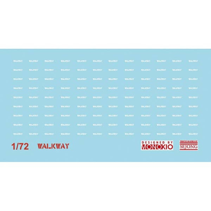 1/72 Dry Transfer Data Stencil WALK WAY